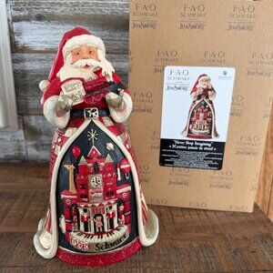 Jim Shore FAO Schwarz Santa Claus Train "Never Stop Imagining" 6009117 With Box